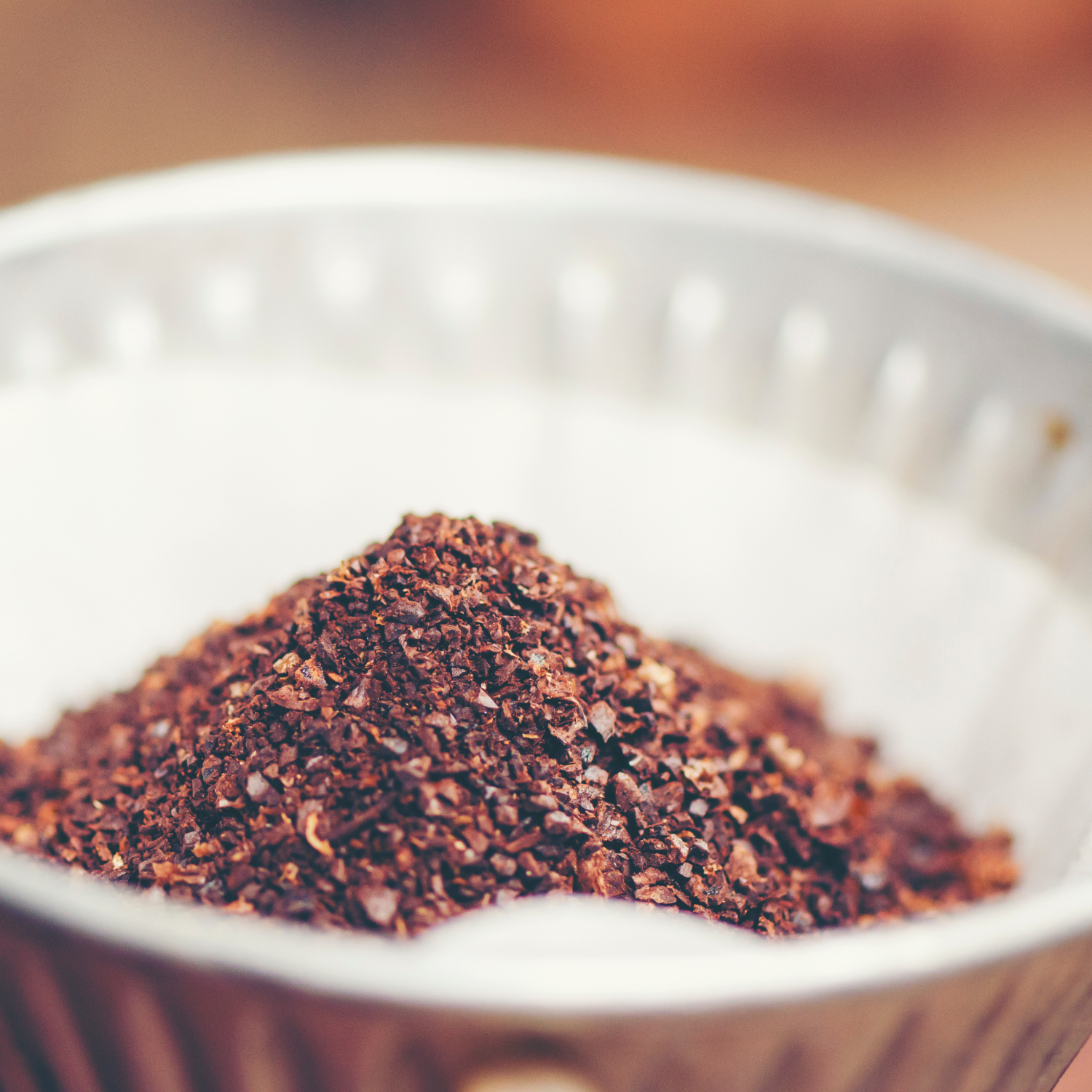 Ground Coffee in V60 Pour Over Grounded the Coffee to Perfection