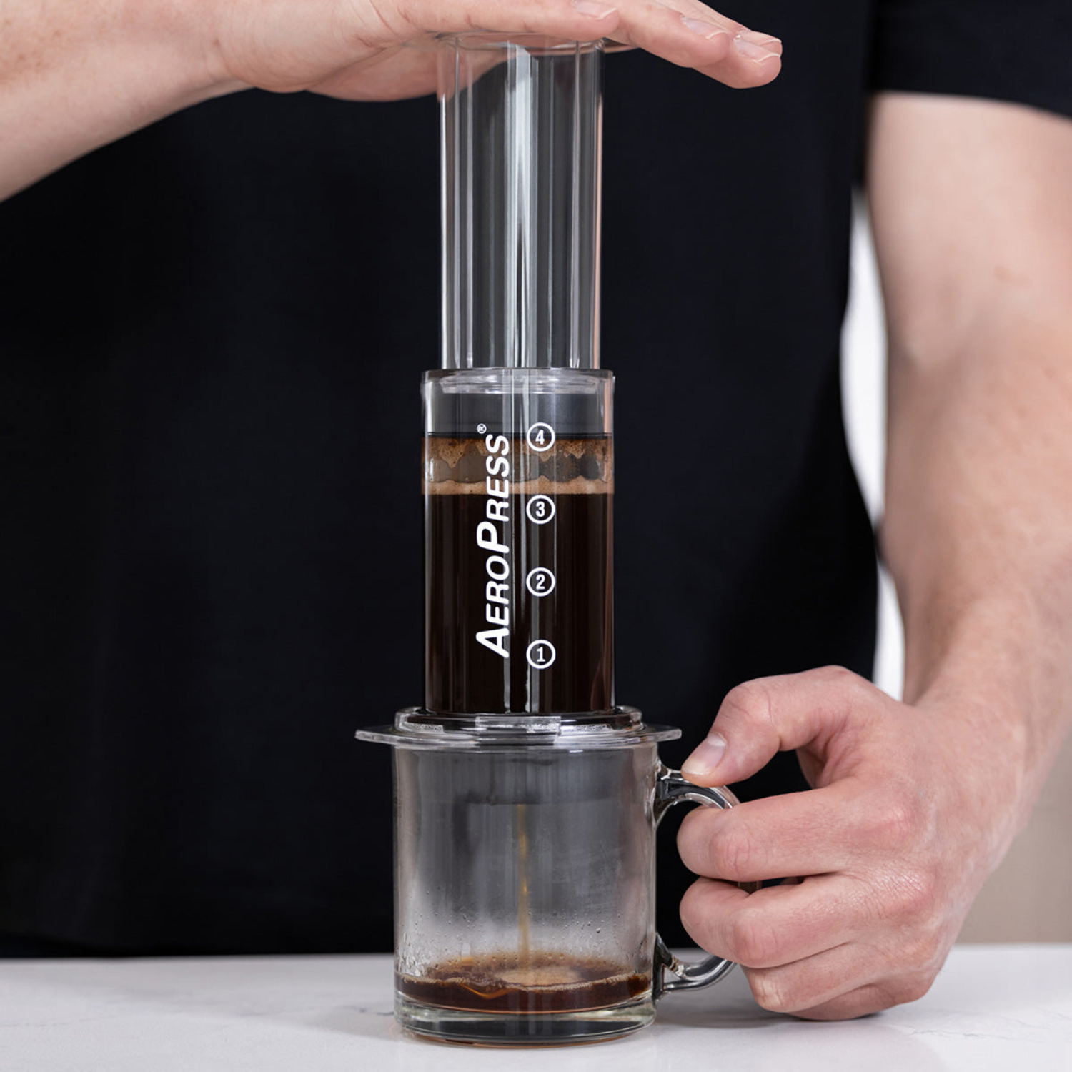 AeroPress Clear Coffee Maker - Bean Sculpt