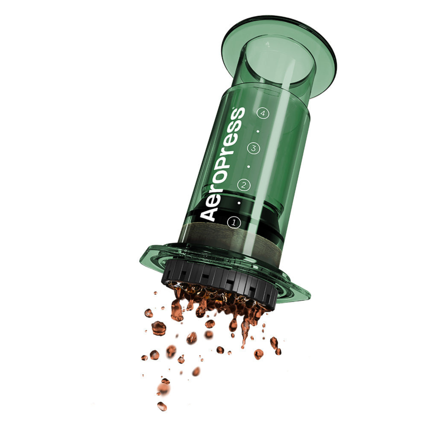 AeroPress Clear Coffee Maker (Green) - Bean Sculpt