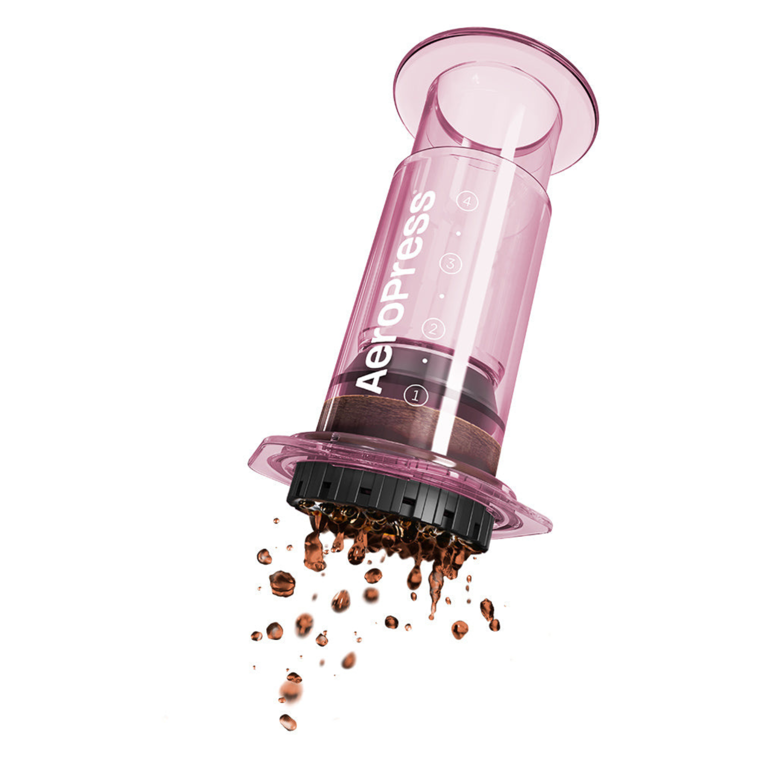 AeroPress Clear Coffee Maker (Pink) - Bean Sculpt