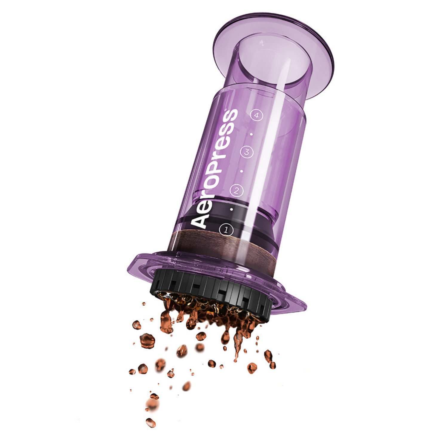 AeroPress Clear Coffee Maker (Purple) - Bean Sculpt