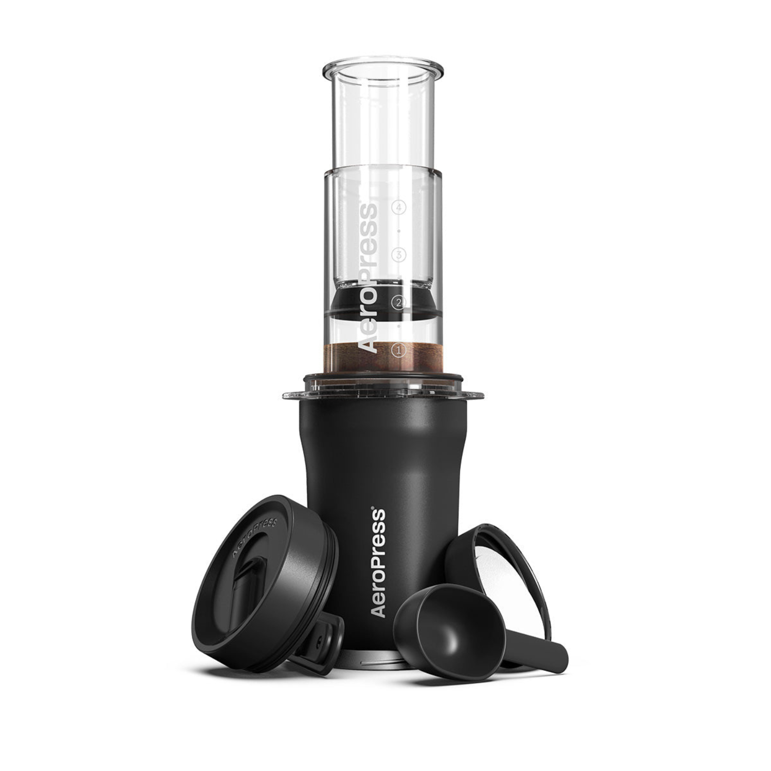 AeroPress Go Plus (Black) - Bean Sculpt