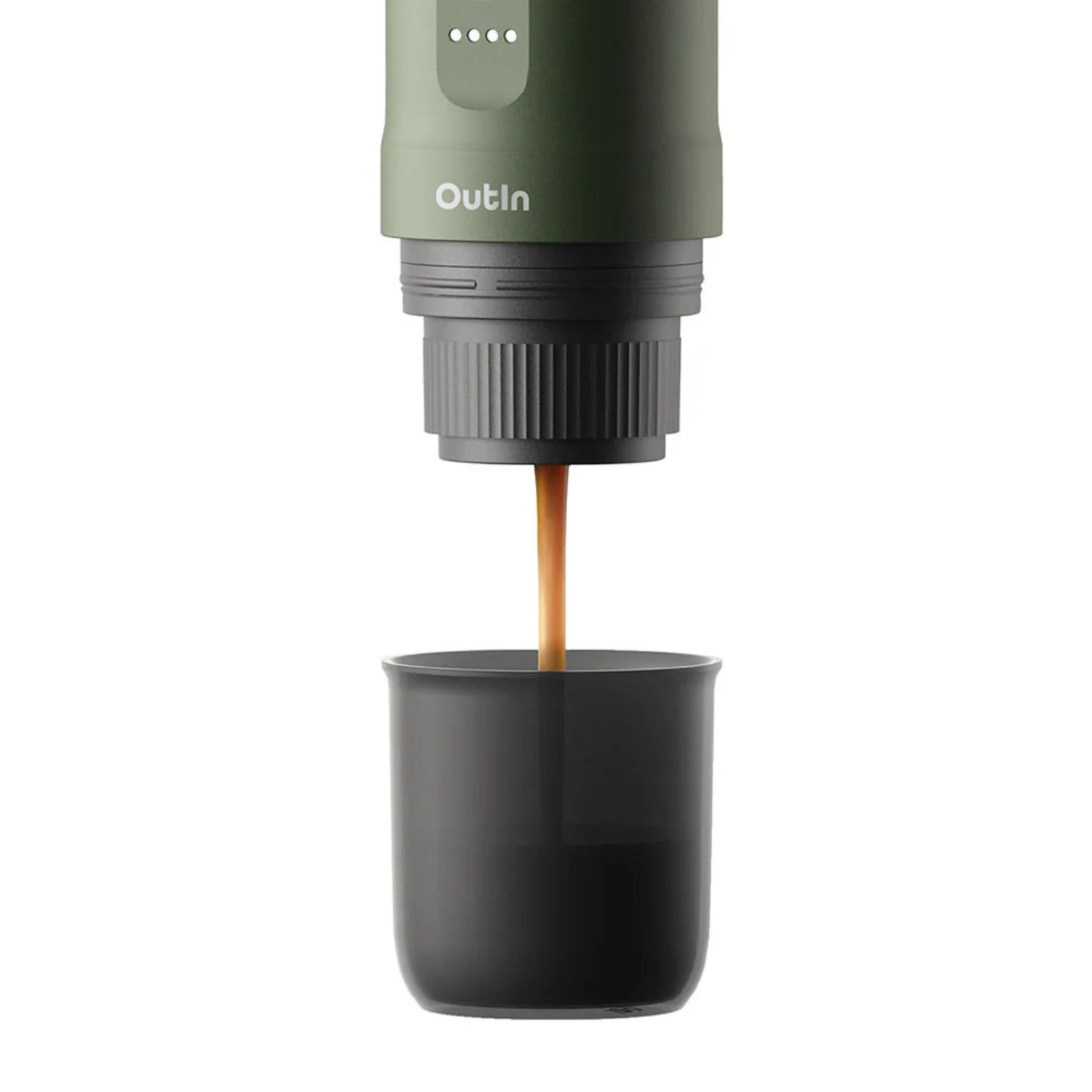OutIn Nano Portable Espresso Machine (Forest Green) - Bean Sculpt